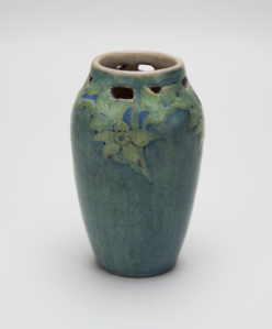 Image of Vase with Flower Design