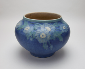 Image of Vase with Flower Design