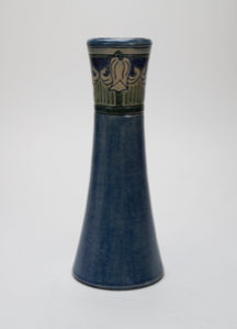 Image of Vase with Orchid Design