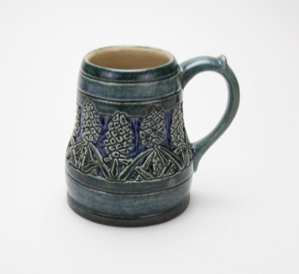 Image of Mug with Banded Pineapple Design