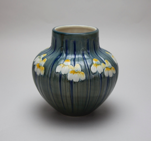Image of Replica Vase with Black-eyed Susan Design