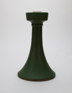 Image of Candlestick with Green Glaze
