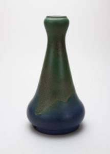 Image of Gourd Vase with Blue-Green Glaze