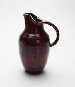 Image of Pitcher with Copper Reduction Glaze