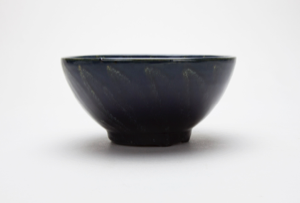 Image of Bowl with Blue Petal & Sun Motif
