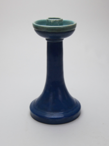 Image of Blue Glaze Candlestick