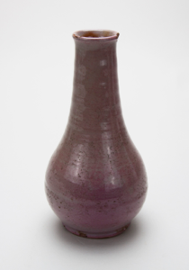 Image of Vase, pink metalic glaze