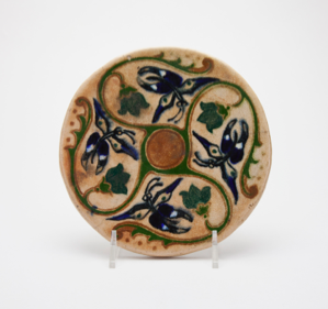 Image of Round Trivet with Butterfly Design