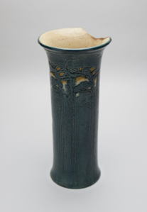 Image of Trumpet Vase with Cypress Trees