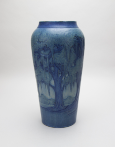Image of Vase with Live Oak, Moon and Moss Design