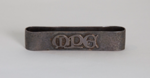 Image of Silver Napkin Ring with Monogram "MPG"