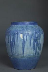 Image of Vase with Oak, Moss, and Moon Design