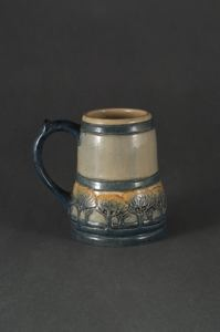 Image of Mug with Banded Oak Tree Design