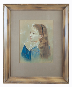 Image of Portrait of a Girl in Blue