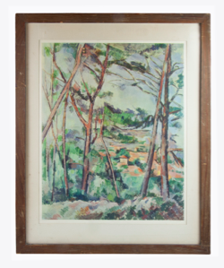 Image of Paysage des environs d'Aix by Cezanne