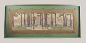 Image of Wall Hanging with Pine Forest Design