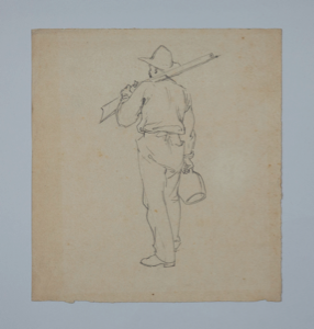 Image of Untitled (study of a man with a rifle)