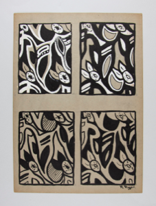 Image of Untitled (Four design studies of a plant)