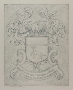 Image of Grandfather Carpenter's Coat of Arms - taken from the grave of Daniel Carpenter, Seekonk, Massachusetts