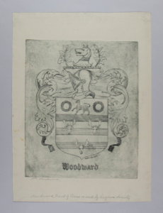 Image of Woodward Coat of Arms (as used by Virginia Society)