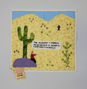 Image of Quilt Panel with Cactus