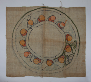 Image of Square Placemat with Acorn Motif