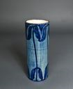 Image of Cylindrical Vase with Pecan Design