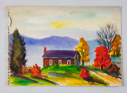 Image of Landscape (house on hill in fall) 