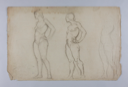 Image of Three Studies of Female Nude with Hands on Hips