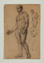 Image of Study of Male Nude holding an Apple