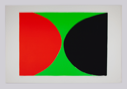 Image of Red and Black on Green