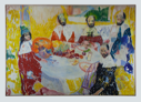 Image of Five Figures around a Dining Table