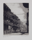 Image of St. Peter Street from Royal Street, Old New Orleans