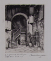 Image of Seignouret Coutryard, Old New Orleans, from "Four Small Vieux Carre Prints"