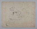 Image of Untitled (Study of Lion Statues)