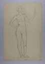 Image of Untitled (Nude female sketch) (Two-sided, verso & recto)