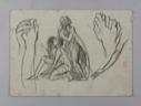Image of Untitled - Female Nude Study (Two-sided sketch, recto & verso)