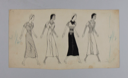 Image of Four Women Walking, Wearing Everyday Dresses