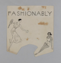 Image of "Fashionably" Woman with Tennis Racket and Woman in Bathing Suit