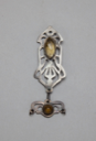 Image of Silver Pendant with Yellow Stone
