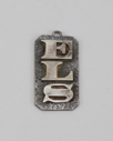 Image of Silver Pendant with Monogram "ELS"