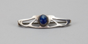 Image of Silver Pin with Lapis Stone