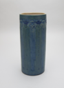 Image of Cylindrical Vase with Abstract Floral Design