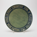 Image of Plate with Children's Prayer Design "With Little Children Saying Grace in Every Christian Kind of Place"