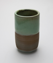Image of Cup, Lichenware with Ribbed Design