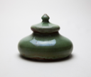 Image of Jar with Lid, Green Glaze