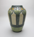Image of Tall Vase with Crocus Design