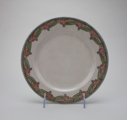 Image of Painted Plate with Blueberry Design