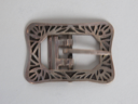 Image of Silver Buckle with Palmetto Leaf Design