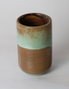 Image of Cup, Lichen Ware with Ribbed Design